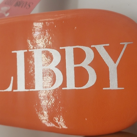 2109- Sam & Libby Women's Sandals Size 8 Orange Color NWT - Picture 7 of 9